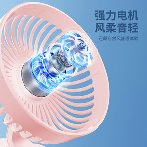 Portable Mini Handheld Fan Usb Rechargeable Foldable Desk Fan For Student Travel Office Use - Product Image 2