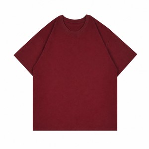 Custom 320G Heavyweight 100% Cotton T Shirt OEM ODM Oversized Unisex Crew Neck Blank Short Sleeve <b>Tee</b> with Logo - Product Image 6