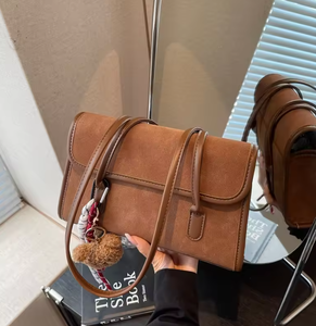 Sac en daim pour femmes, tendance, haut de gamme, multifonctionnel, grande capacité, sac à bandoulière, sac fourre-tout - Product Image 6