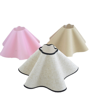 Handmade Modern Style Minimalist Fabric Pleated <strong>Lampshade</strong> <strong>Frame</strong> for Indoor Use on Floor or Table Lamp Shade Cover - Product Image 2