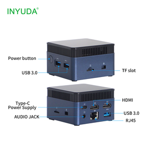 Mini PC ultracompacto: Intel N100/N200 <span class=keywords><strong>8GB</strong></span> 16GB <span class=keywords><strong>DDR4</strong></span> Win10/11 | HDMI Dual 4K USB3.0 Tipo-C para señalización digital - Product Image 4