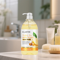 Gel Douche Éclaircissant et Nettoyant en Profondeur au Citron et Curcuma, Anti-Acné, Parfumé, Marque Privée OEM