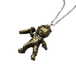Collier de <span class=keywords><strong>film</strong></span> d'<span class=keywords><strong>horreur</strong></span> américain classique, bijoux de <span class=keywords><strong>film</strong></span> d'<span class=keywords><strong>horreur</strong></span>, la malédiction de Chuck, le grain de Chucky - Product Image 5