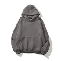 Sudadera con Capucha sin Cierre (Pullover) en Blanco de Alto Gramaje para Hombre con Bordado y Estampado de Diseño Personalizado Gratis, Estilo Oversize