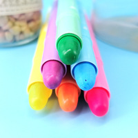 Bonvan Nuevo Set de Marcadores de Gel Pastel Oblicuos de Plástico para Biblia, 6 Colores Personalizables, para Oficina