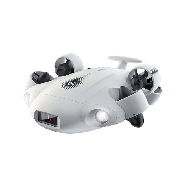 FiFish V-EVO Underwater Quadcopter with 4K 60fps Camera 100m Depth 360° Omnidirectional AI Vision Lock 5000 Lumen LEDs