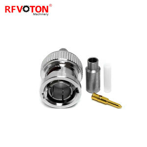 Suministro de fábrica RF coaxial bnc macho enchufe crimpado BT3002 ST212 cable coaxial 50ohm conector coaxial (RF) conectores 50 ohm BNC - Product Image 3