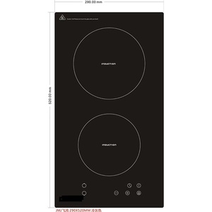 Cuisinière électrique chaude à 2 brûleurs Poêle à <span class=keywords><strong>poterie</strong></span> électrique domestique, minuterie intégrée appareils de cuisine pour la cuisine domestique - Product Image 3