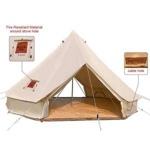 <span class=keywords><strong>Grande</strong></span> tente de luxe arabe imperméable, Camping en plein air et Glamping, tente de <span class=keywords><strong>yourte</strong></span> mongole gonflable, tente cloche en toile de coton - Product Image 2