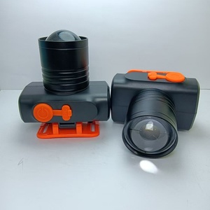 Lampe frontale LED télescopique en alliage d'aluminium AT-350 avec zoom, lampes de camping au lithium-ion pour une utilisation en extérieur - Product Image 2