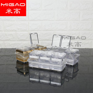 Migao Acrylic Seasoning <b>Boxes</b> L Stackable <b>With</b> <b>Lids</b> For Solid Seasonings - Product Image 2