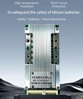 Placa de Circuito de Protección BMS LiFePO4 FN 16S 48V 120A para Almacenamiento de Energía Solar, RV, Marino, Carrito de Golf, Barco, Batería de Litio