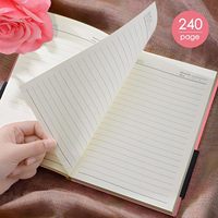 Cahier de notes en cuir PU A5 à couverture souple avec logo personnalisé d'entreprise Journal à larges lignes Fournisseur d'affaires Cadeaux de bureau