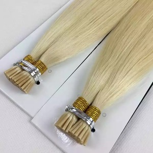 ผมต่อแบบ I-Tip แบบดิบ ไม่ผ่านกระบวนการ คุณภาพพรีเมียม แบบ Double Drawn  100% เส้นผมมนุษย์แท้ เคราติน  ผมต่อแบบ I-Tip ของรัสเซีย ขายส่ง - Product Image 1