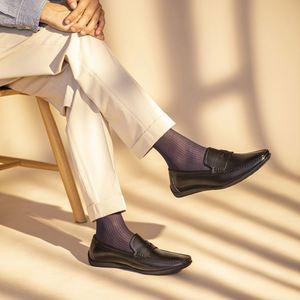 New Style Fashionable Casual Square-toe Loafers Waterproof and <b>Height</b> <b>Increasing</b> Breathable Durable Dress <b>Shoes</b> Business <b>Shoes</b> - Product Image 6