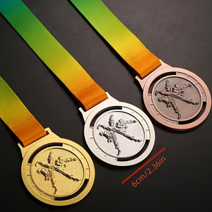 Médailles <span class=keywords><strong>de</strong></span> sport personnalisées en alliage <span class=keywords><strong>de</strong></span> zinc 3D avec logo/<span class=keywords><strong>texte</strong></span>/design personnalisé pour le basketball, le football, le soccer, souvenir avec ruban - Product Image 2