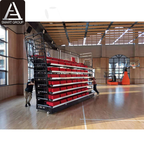 Tribunes escamotables pour terrain de basket-ball de stade intérieur, solutions de sièges flexibles et pliantes, tribunes télescopiques mobiles - Product Image 6