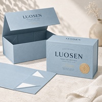 Boîte d'emballage cadeau pliable magnétique de luxe rose avec logo personnalisé, fermeture magnétique, boîte en carton pour chaussures, vêtements, emballages d'expédition