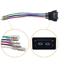 Interruptor Basculante SPST de 5 Pines, 12V CC, 20A, Universal para Control de Elevalunas de Coche