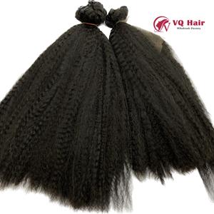 Kinky Straight style natural Black Paquetes de calidad superior 100% Longitud del cabello humano vietnamita 10 pulgadas-36 pulgadas Puede teñir a #613 #60 - Product Image 3