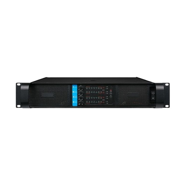 YLW-4004 DJ Sound Stereo Amplifier Professional Audio Class H Module 4 Channel 400 Watts for Karaoke Speakers Bass Subwoofer