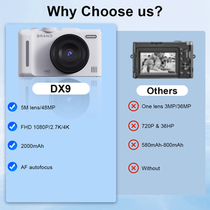 Hot bán chuyên nghiệp Độ phân giải cao 4K máy ảnh kỹ thuật số 2000mAh & SD/TF thẻ 18x Zoom quang học 4K HD lật màn hình 180 ° OEM ODM - Product Image 3