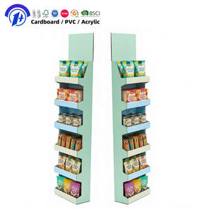 Présentoir de sol en carton personnalisé ONEPLUS pour croustilles – Support en carton ondulé - Product Image 1