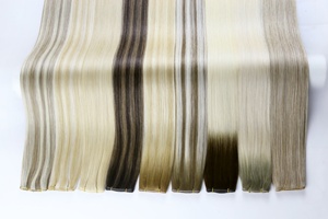 ผมต่อแบบเวฟท์คุณภาพสูงจากยุโรป แท้ 100% สีพีอาโน  จัดเรียงเกล็ดผมอย่างดี เงางามตรงสวย แบบเส้นเดียว - Product Image 6