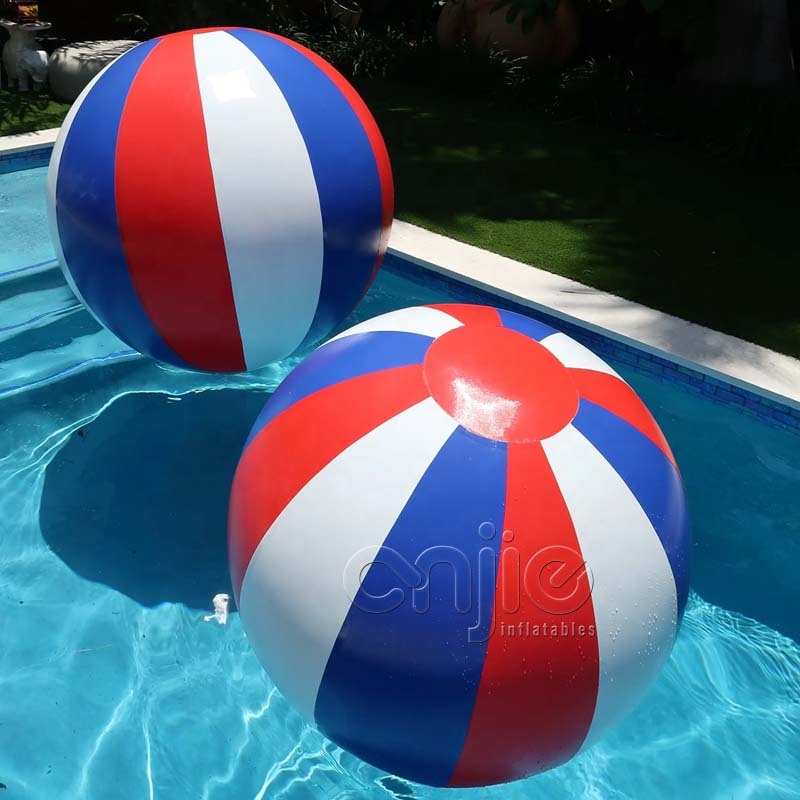 虹色のジャンボビーチボール、夏のパーティー用インフレータブルビーチ
