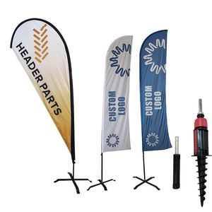 Drapeau publicitaire <span class=keywords><strong>de</strong></span> <span class=keywords><strong>plage</strong></span> en forme <span class=keywords><strong>de</strong></span> goutte d'eau, grande taille, personnalisé avec logo, pour événements sportifs en extérieur, prix usine abordable - Product Image 1