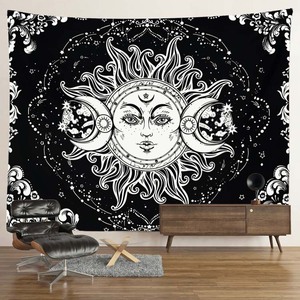 Sol y Luna Mandala Colgante de <span class=keywords><strong>pared</strong></span> <span class=keywords><strong>Boho</strong></span> Home Room Decor <span class=keywords><strong>Tapiz</strong></span> - Product Image 2