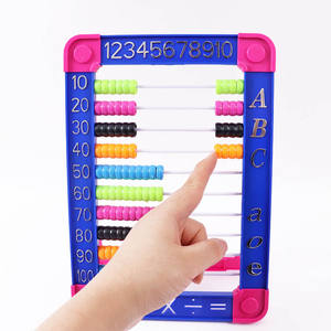 Ábaco de plástico Foska Slide Smoothly de 10 filas <span class=keywords><strong>con</strong></span> cuentas multicolores para desarrollar la coordinación de manos y <span class=keywords><strong>ojos</strong></span> de los niños - Product Image 6