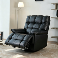 Fauteuil inclinable pivotant minimaliste italien VOXHOME, canapé électrique simple avec port USB, éponge haute résilience, meubles de salon