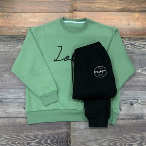 JL25625B Pullover in cotone <span class=keywords><strong>oversize</strong></span> con serigrafia personalizzata maglione da <span class=keywords><strong>donna</strong></span> <span class=keywords><strong>oversize</strong></span> girocollo felpa con orlo elastico - Product Image 4