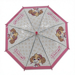<span class=keywords><strong>Parapluie</strong></span> de sécurité pour enfants en gros, <span class=keywords><strong>parapluie</strong></span> long transparent à 8 baleines avec <span class=keywords><strong>motif</strong></span> <span class=keywords><strong>chien</strong></span> mignon et poignée rose, facile à plier pour le rangement - Product Image 6