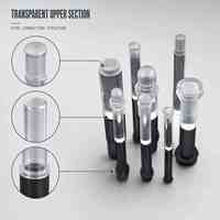 Boîtier électronique en plastique cylindrique moulé par injection