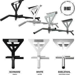 Wellshow sport Klimmzugstange deckenmontaggio, HS-K-D6W, Weiss, Studiozulassung, 6 rutschfeste Griffe, Pull Up <span class=keywords><strong>bungen</strong></span> & mehr - Product Image 2