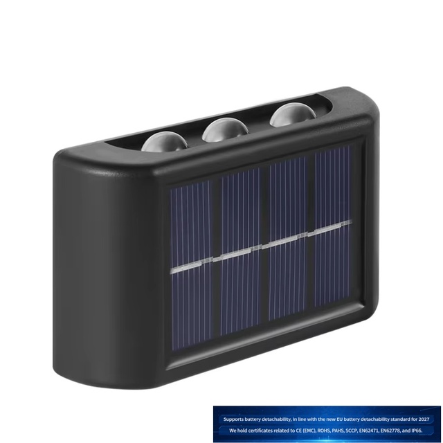 Solar-powered Six-light Combination, Featuring Waterproof and Lighting Functions, and Supporting Detachable Batteries.