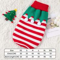 Pull de Noël pour petit chien ou chat, col roulé, tricoté, motif Père Noël, renne, citrouille, vêtements pour animaux de compagnie