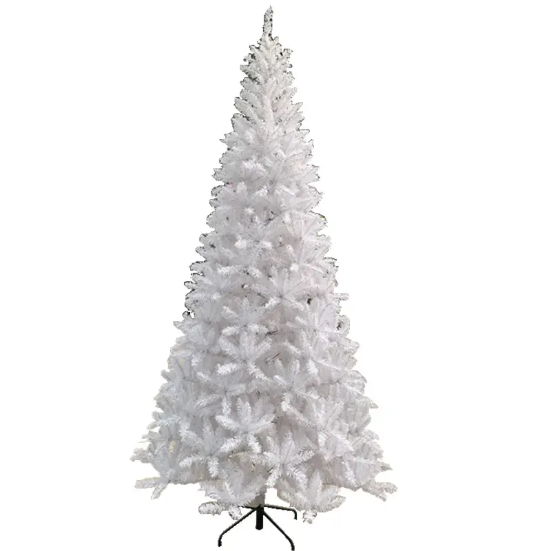 사전 조명 흰색 시뮬레이션 크리스마스 트리 고급 인공 눈과 조립하기 쉬운 밀집 트리 스탠드