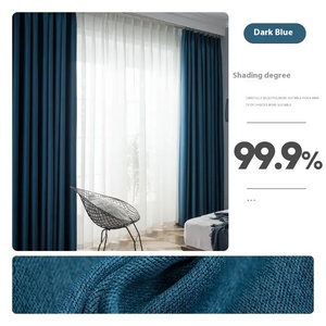 Tende oscuranti in tinta unita con isolamento termico parasole <span class=keywords><strong>per</strong></span> soggiorno a casa Hotel soggiorno camera da letto balcone nero - Product Image 6