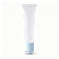 Tubes souples en plastique vides pour gloss à lèvres, 10 ml et 15 ml, avec logo personnalisé, pour crème et lotion, avec bouchon à vis, pour emballage cosmétique