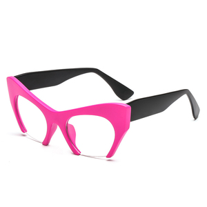 1536 Montature per <span class=keywords><strong>Occhiali</strong></span> da Vista Stile Occhio di Gatto, Lenti Ottiche <span class=keywords><strong>Trasparenti</strong></span>, Montatura Semi-Rimless Personalizzata alla Moda per <span class=keywords><strong>Donna</strong></span> - Product Image 6