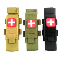 Sac tactique de premiers secours avec lampe torche, sac médical pratique pour extérieur, sac de rangement pour garrot et ciseaux, sac portable à suspendre