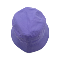 Sombrero de pescador con parche tejido personalizado, sombrero de pescador de ala ancha de algodón para senderismo al aire libre, etiqueta de marca, logotipo personalizado, sombreros de cubo morados para niños y adultos