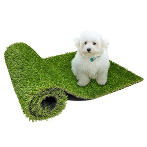 Alta qualità morbido tappeto verde sintetico rotolo antiscivolo superficie erba artificiale pavimentazione sportiva per campo da calcio - Product Image 2