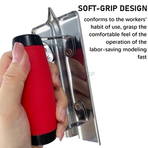 Lot de 2 outils en acier inoxydable pour cloisons sèches et béton, séparateur et outil de rayonnage pour bordures, rainurage et finition - Product Image 3