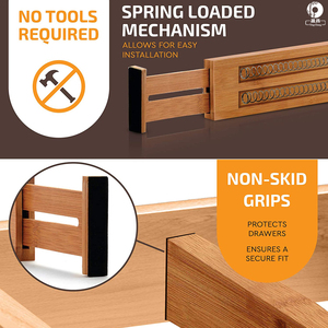 Bộ Chia Ngăn Kéo Tổ Chức Bộ <span class=keywords><strong>4</strong></span> Lò Xo Có Thể Điều Chỉnh & Tiêu Hao - Product Image 5