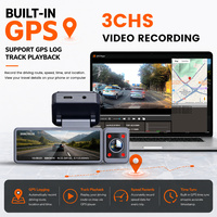 Caméra embarquée 4G 3 canaux 2K avec ADAS, BSD, GPS, moniteur de stationnement et surveillance à distance en temps réel 12V – Garantie 1 an