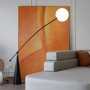 Contemporary Minimalist LED <strong>Floor</strong> <strong>Lamp</strong> with Creative <strong>Arc</strong> E27 Base Adjustable Height High CRI 90 Iron Frame for Hotel Use - Product Image 4